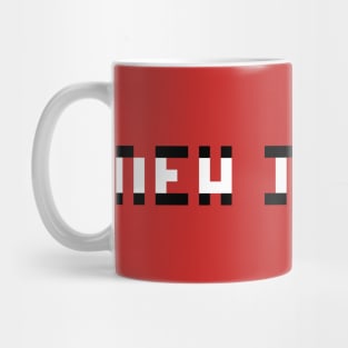 Pixel Hockey State New Jersey 2017 (Best on a Red Background) Mug